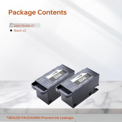 C9345 Ink Maintenance Box Replacement for ET-8550 ET-8500 ET-5800 ET-5850 ET-16600 ET-16650 WF-7840 WF-7830 Printer, T04D1 Waste Ink Tank Cartridge Compatible, Pad Absorber Box 2 Pack — 사진 4
