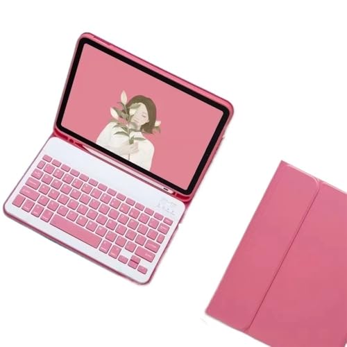 Funda para iPad Pro 13 2024 con teclado QWERTY integrado y protección total de cuero