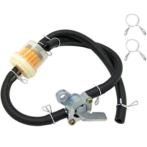 ZAMDOE Robinet Universel Robinet Petcock Interrupteur d'essence Filtre à Carburant Ligne de Tuyau d'essence pour 50 70 90110125 150cc ATV, pièce de Rechange de Moteur...