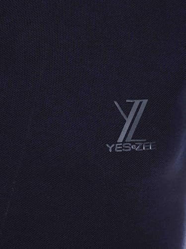 Polo bleu Yes-zee TS00 en maille haut de gamme coupe ajustée