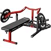 GMWD Chest Press Machine, 1200LBS Bench Press Machine with Independent Converging Arms, Adjustable Flat Incline Bench for Chest, AB Workouts, Shoulder Home Gym Equipment, V1