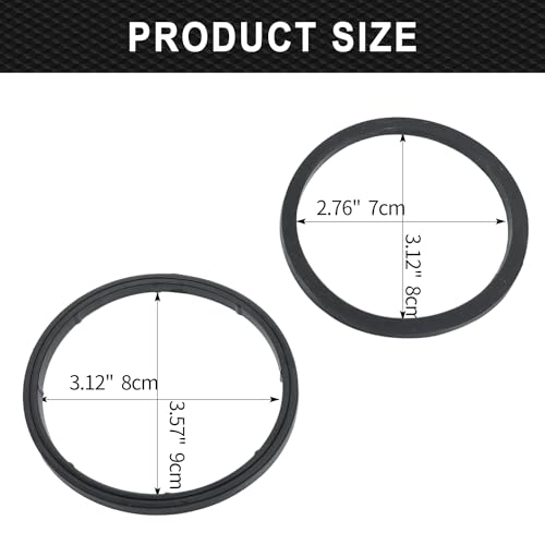 Image of 16 Pack RV Sewer Hose Gaskets 39834 Replacement, Compatible with Camco RhinoFLEX Revolution and Easy-Slip Sewer Hoses, Leak-Proof Odor-Tight Rubber Seal Fittings for Bayonet and 4-in-1 RV Sewer Hose