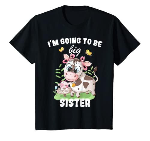Niños Voy a ser hermana mayor 2023 Camiseta