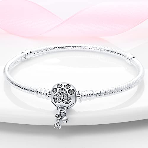 Snake Bracelet For Pandora Charm, 925 Sterling Silver Signature Rose Gold Jewelry4