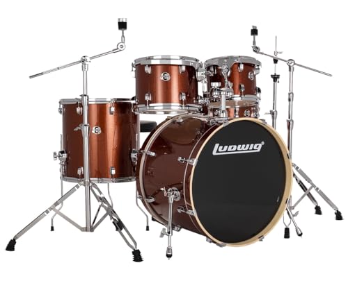 Ludwig Element Evolution 5-piece Drum Set with Hardware - Copper Sparkle