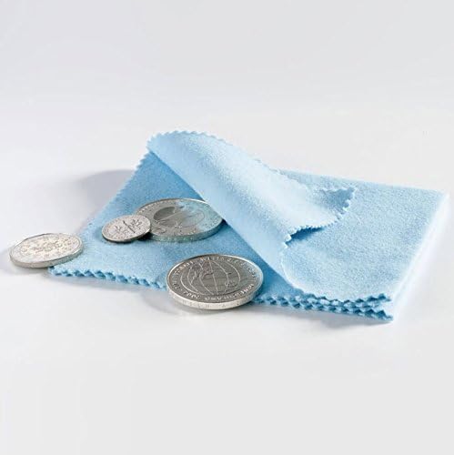 (1) Blue Jewelry, Watch and Coin Polishing Cloth for Silver Gold or Other Metals