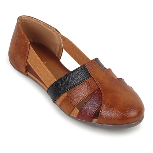 Image of SELBRO round toe Flat fashionable womens & girls sandals for casual and formal wear SND-12