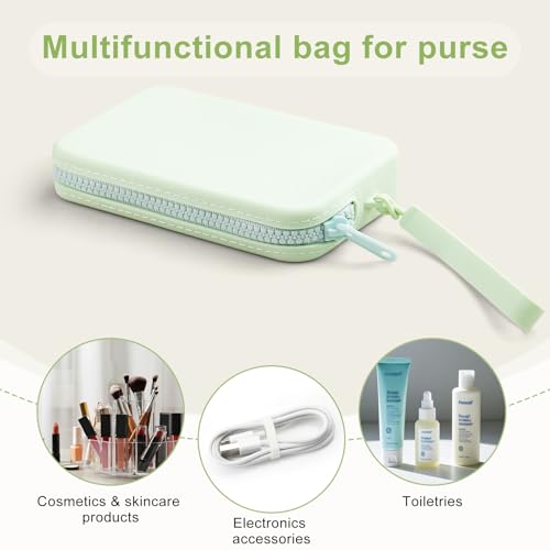 Image of Silicone Period Bags, 2 Pcs Tampon Holder for Purse with Zipper & Handle, Sanitary Napkin Storage Bag for Purse, Keeping Discreet Feminine Products