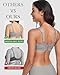 Lemorosy Women's Plus Size Full Coverage Non Padded Wireless Minimizer Bra -Comfort and Double Support (36C, Grey)