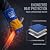 RAPICCA Welding Gloves Fire Heat Resistant: Blue 16IN 932? - Fireproof Leather For Stick Mig Flux-Core Welder Forge Blacksmith Fireplace Wood Stove Fire Pit Grill Oven Furnace Handling Dry Ice