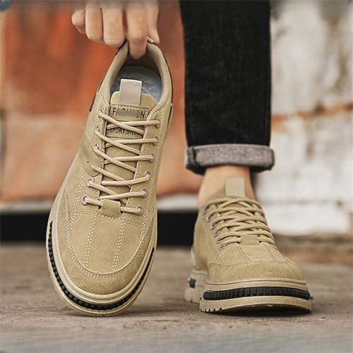 Men's Casual RoundToe Sneakers Slip Resistant Low Heel Breathable Walking Shoes for Comfortable Daily Wear4