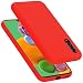 Produktbild Cadorabo Hülle kompatibel mit Samsung Galaxy A90 5G Hülle Silikon Handyhülle für Galaxy A90 5G Case aus flüssigem Silikon, Kratzfeste und stoßfeste Schutzhülle für Samsung Galaxy A90 5G - LIQUID ROT