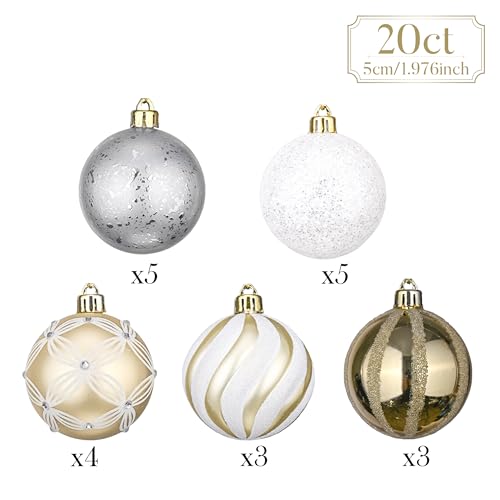 Boules de Noël incassables 5 cm Valery Madelyn pour éviter la casse des décors - 6