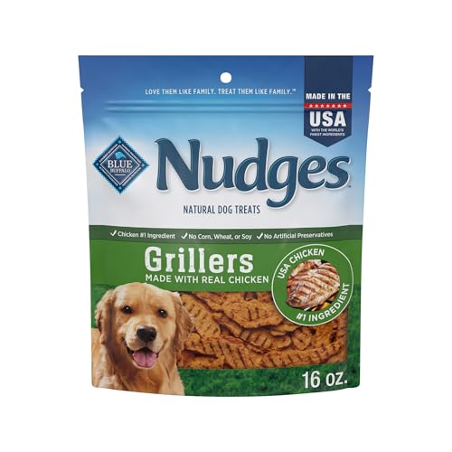 Blue Buffalo Nudges Grillers Natural Dog Treats, Made in the USA with Real...