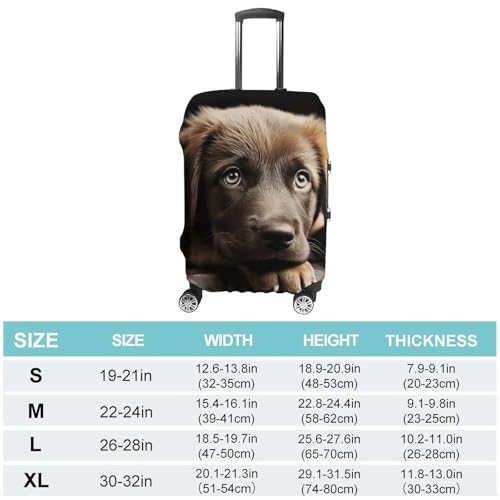 Puppies Dog Printed Luggage Cover Protector, Fits 18-32 Inch Luggage2