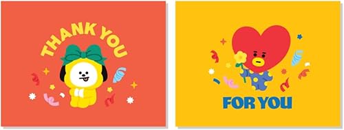 Miniatura 4 de B.T.S-Bangtan Boys_Producto oficial - Tarjetas postales de agradecimiento - 8 postales + 4 sobres + 3 hojas de calcomanías. Tarjetas de fotos