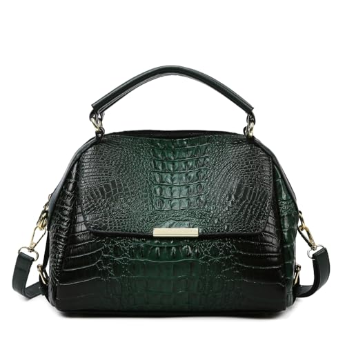 Image of Women's Crocodile Style Handbags: Fashionable Large Capacity Tote Bags with Adjustable Shoulder Strap