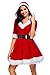 Cuteshower Christmas Women Costume Sexy Outfit Dress Santa Claus Cosplay Clothing Medium