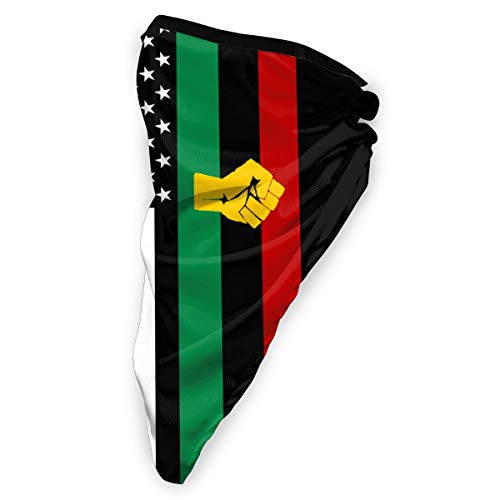 3Pcs Black Power Pan-African Flag Outdoor Half Face Scarf Bandana Breathable Neck Gaiter Balaclava #TOP2
