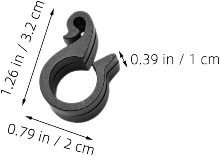 Luxshiny 100pcs Plastic Garden Irrigation Tube Clips with Quick Installation and Weather Resistance, Black Hose Clamps for Gardens and Greenhouses, Sturdy Plastic Irrigation Hose Fixing image 2