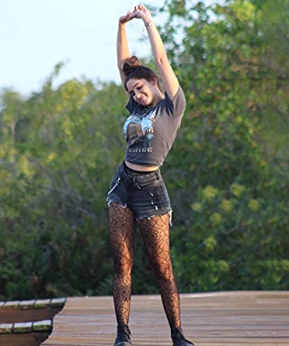Image of Womens Halloween Stockings Skull Fishnet Tights Spider Web Fishnets