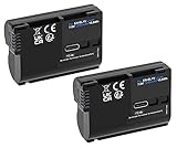 bateria para xperia z5 premium Batería de repuesto con entrada USB-C y LED de carga (cable USB-C incluido) para Nikon Z5 Z6 II Z7 II D800, etc