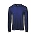 MJ Soffe Men's Long-Sleeve Cotton T-Shirt, Navy, X-Large