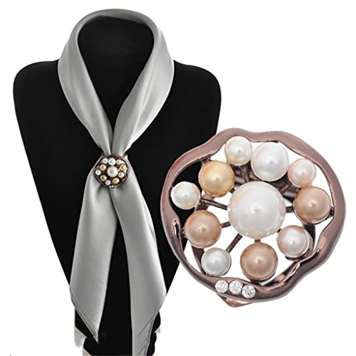 Broche para Bufanda, Clip para Mujer, Hebilla de joyería, Broche, Chal, Anillo, Clip, Bufandas, Sujetador, broches con Hebilla para Bufanda de Seda
