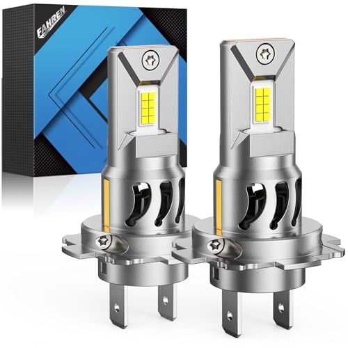 Image of Upgraded H7 Headlight Bulbs, 80000LM 1500% Ultra-Brightness, Real 1:1 Halogen Size, 70000+ Longer Lifespan, 6500K White, IP68 Waterproof, CAN-Bus Ready Plug N Play, Pack of 2 Tire Lights