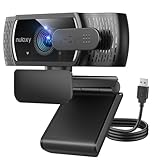 hd camcorder gebraucht  Nulaxy QHD 4K Webcam mit automatischer Lichtkorrektur, zwei geräuschunterdrückenden Mikrofonen, 1,5 m USB-Plug-and-Play, 80° Ultraweitwinkelobjektiv mit Abdeckkappe, ideal für Videoanrufe und Meetings