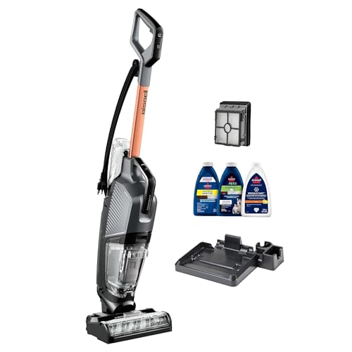 BISSELL® Crosswave™ HydroSteam™ Multi-Surface Corded Upright Vacuum Cleaner for Floors & Carpets | Hydrosteam™ Technology removes Curry & Tough Stains | 2-Year Warranty | Cleaning Formula Incl