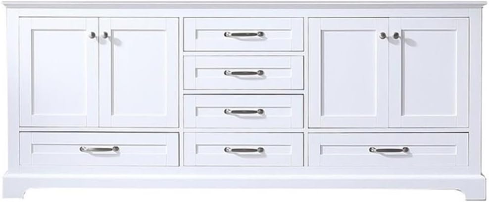 Dukes 80 in. W x 22 in. D White Double Bath Vanity