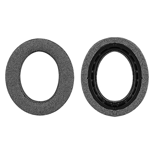 Geekria Comfort Linen Replacement Ear Pads for Corsair HS70 PRO, HS60 PRO, HS50 PRO Headphones Ear Cushions, Repair Parts (Grey) - Image 3