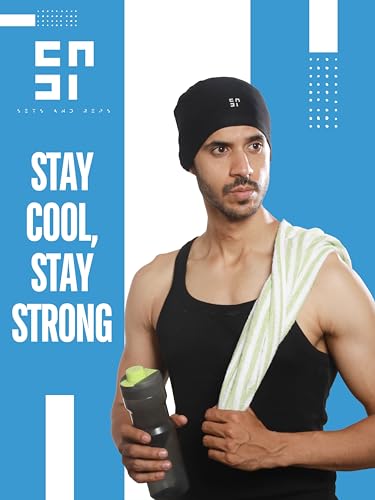 Image of Dual Pack of 2 Head Caps for Men & Women | Comfortable Viscose Lycra Blend | Soft, Breathable, and Lightweight