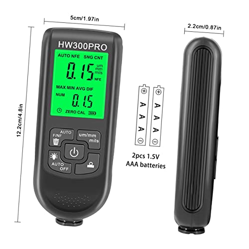 Medidor digital de espesor de pintura para autos miniatura 2
