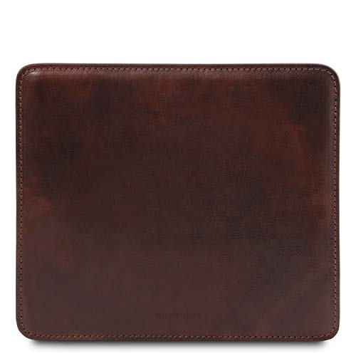 Tuscany Leather Mauspad aus Leder Dunkelbraun Cover