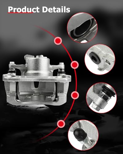 Image of cciyu 19B3434 Front Left Brake Caliper With Bracket For Pontiac For Vibe 2009-2010,For Scion For xD 2008-2014,For Toyota For Corolla 2009-2019,For Toyota For Matrix 2009-2014