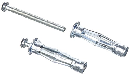 Molly M16150PB-XJ Chevilles métalliques 50 pièces 5x50 mm + vis - matériaux creux - conditionnement Pro, Gris, Set de 100 pièces