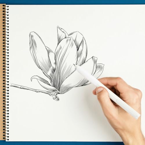 AOOSU Druckbleistift Set, 0.5mm Mechanische Stifte mit 2 Tuben HB Bleistift Minen, Minenbleistift für Studenten, Schreiben, Zeichnen - Weiß