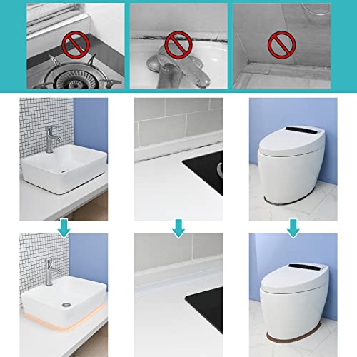 Majoylife 4 Pack 1.5 In X 10.5 Ft Caulk Strip Tape Waterproof,Self Adhesive Caulk Tape For Kitchen Sinks,Bathroom Toilets,Bathtubs,Wall Edge,Etc（White） #TOP5