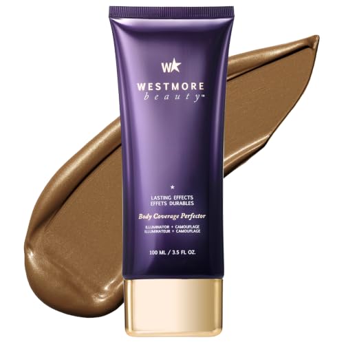 Westmore Beauty Body Coverage Perfector Waterproof Leg & Body Makeup/Bronzer For Women - Best Tattoo Cover Up Makeup & Tattoo Concealer - 3.5 Oz Bronze Radiance