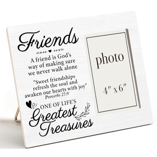 Zauly Best Friends Wood Picture Frame, Friendship Gifts for Women Men, Friends Gifts for Birthday...