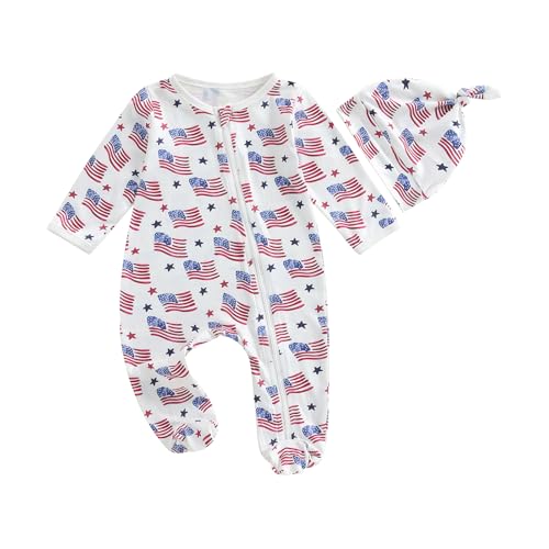Ayalinggo Newborn Baby Boy Clothes Long Sleeve Crewneck Camouflage Footies Camo Romper Zipper Bodysuit Fall Winter Outfit