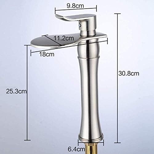 Robinet d'évier de salle de bain cascade et mitigeur cuisine pont - 3