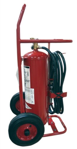 Amerex 495, 50lb ABC Dry Chemical Class A B C Wheeled Fire Extinguisher