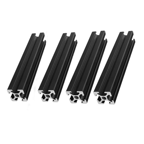 Profilé aluminium 2020 noir de 300mm extrudé standard européen pour châssis de machine CNC