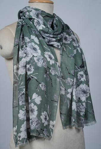 Image of VIC Cotton Modal Digital Print Scarf for Women | Digital Print Designer Stole | Soft Lightweight Luxury Wrap | Premium Cotton Modal Blend | 55 x 170 cm | VIC-SM-DP5517