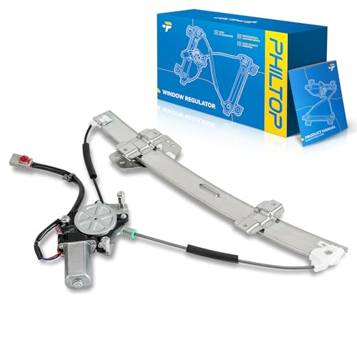 Image of PHILTOP Front Left Driver Side Power Window Regulator and Motor Assembly Compatible with 2012-2015 Honda Civic Replaces 751-743,6 Pins