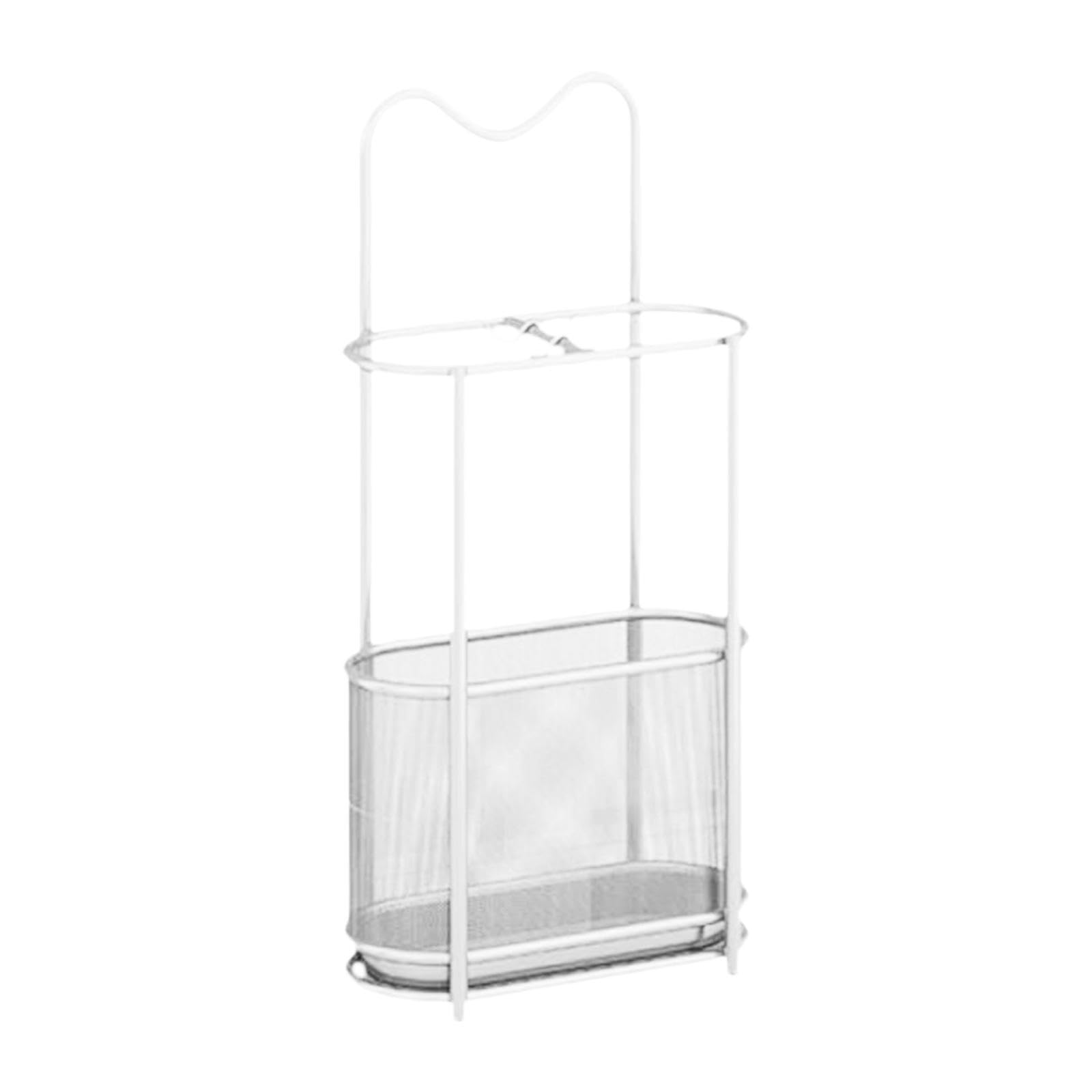 Porte-parapluies blanc nizer peu encombrant pour entrée élégante