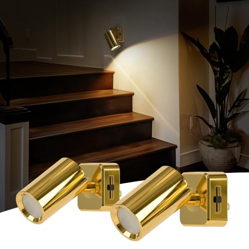 Image of L LOHAS LED Night Lights Plug into Wall,[2-Pack] Wall Spot Lights Indoor